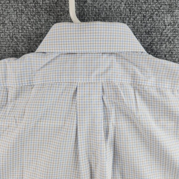 Brooks Brothers Non-Iron 15 2/3 Blue Check Cotton Regent Men Shirt Long Sleeve - Picture 16 of 16